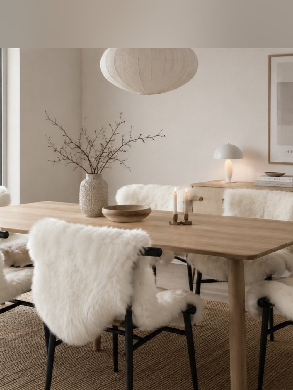 Supple Icelandic Ivory White Lambskin Rug